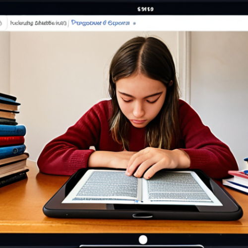Home 18 **Image:** A person using Quizlet on a tablet, surrounded by textbooks and auction catalogs. The setting is a cozy study room.
**Prompt:** A student studying for the Auktionatorprüfung (auctioneer exam) using the Quizlet app on a tablet in a warmly lit study.