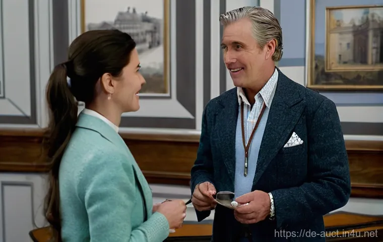 경매사 자격증 취득 후의 경력 개발 플랜 - **Prompt 2: Dynamic Online Auction Presentation**
    "A charismatic female auctioneer, mid-30s, wea...