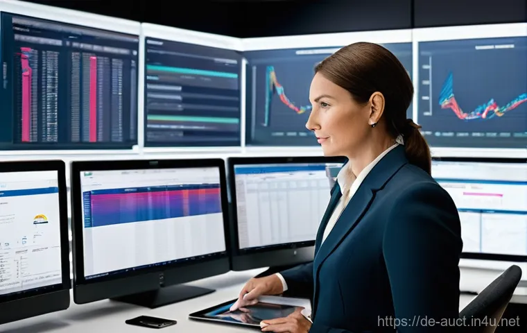 경매사 업무 일지 작성 방법 - **Prompt 1: The Modern Auctioneer's Digital Command Center**
    "A professional, determined female ...