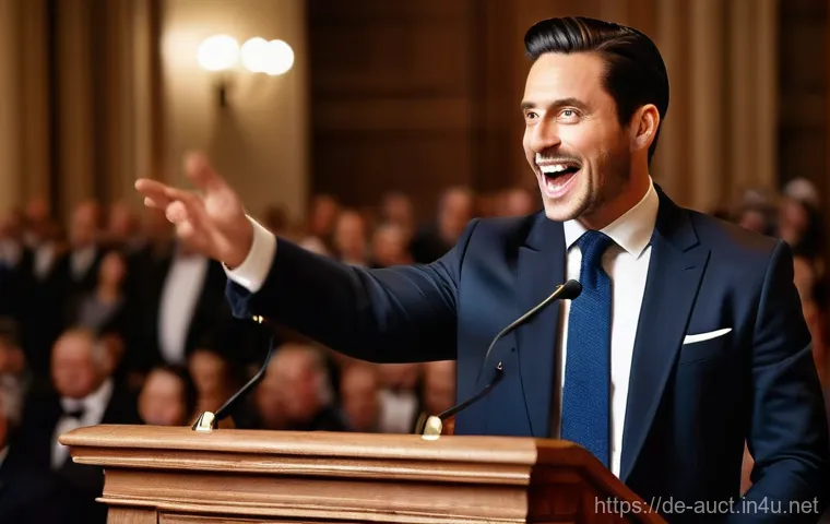 경매사 자격증 시험 과목별 학습법 - A professional young woman, dressed in a smart, well-fitted business suit, sits focused at a large, ...