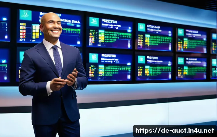 경매사 관련 자격증 추가 취득하기 - **Prompt 1: The Modern Digital Auctioneer**
    "A confident, well-dressed male auctioneer, in his l...